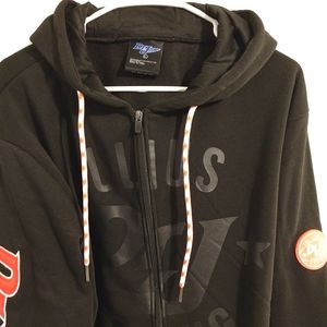 Dr J 'Julius Erving' Black/Red Large Jacket